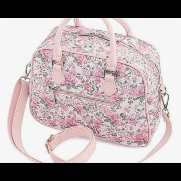 NWT Loungefly Disney Aristocats Marie Floral AOP Crossbody Bag Purse Handbag - Picture 5 of 8